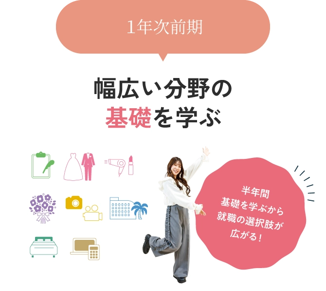 入学後 幅広い分野の基礎を学ぶ