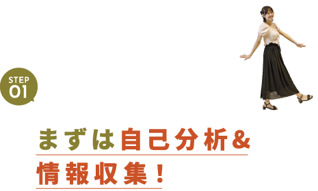 STEP01 まずは自己分析&情報収集!