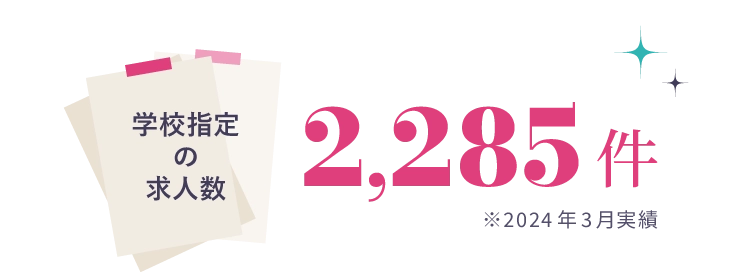 学校指定の求人数 2,285件